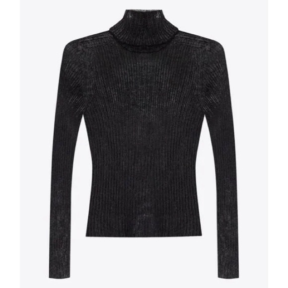 Saint Laurent Semi Sheer Knit Sweater fits like small medium